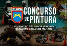 Concurso de pintura do BPE abre inscrições e celebra o 55º aniversário do Batalhão de Manaus