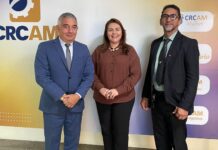 Giselle Scopel, presidente do CEBRASC, apresenta proposta de mediação e arbitragem ao CRC-AM cRC