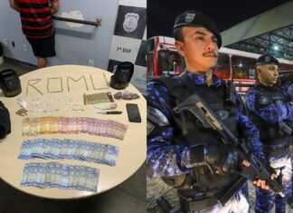 Romu realiza prisão por tráfico de drogas na feira Manaus Moderna ROMU